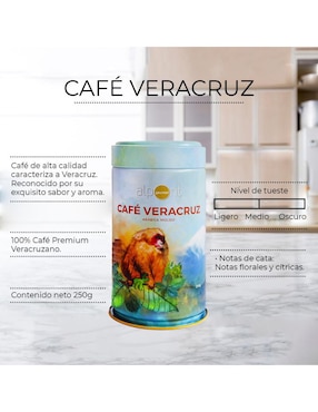 Café americano molido sabor tostado de Veracruz Alpont Gourmet Veracruz 250 g