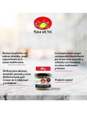 Alcaparras en vinagre Plaza del Sol de 110 g
