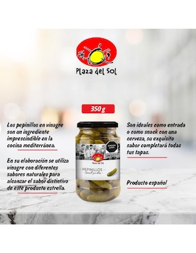 Pepinillos Plaza del Sol de 350 g