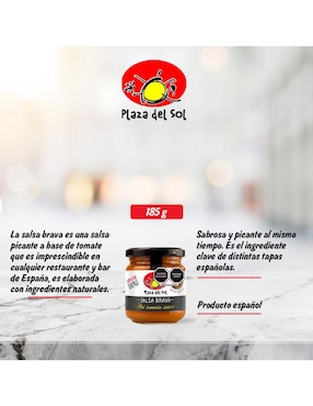 Salsa brava Plaza del Sol de 185 g