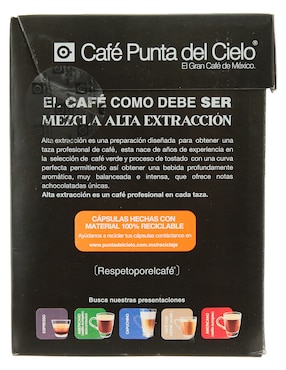 Cápsulas de café Punta del Cielo 112 g