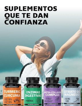 Citrato de magnesio 100% puro de 2100 mg Beyond Vitamins con citrato de magnesio sabor natural de 60 cápsulas