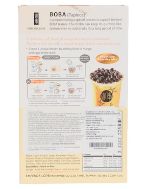 Té de burbujas sabor mango Emperor Love 240 g
