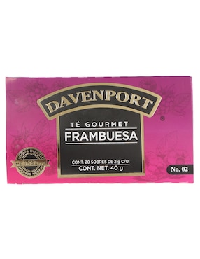 Té frambuesa en sachet Davenport 40 g