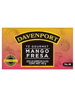 Té Mango Fresa En Sachet Davenport 40 G