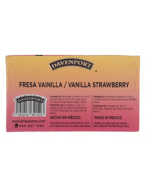 Té fresa vainilla en sachet Davenport 40 g