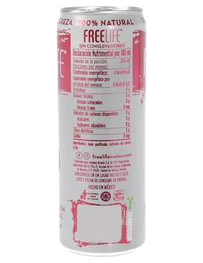 Agua gasificada Free Life sabor cereza
