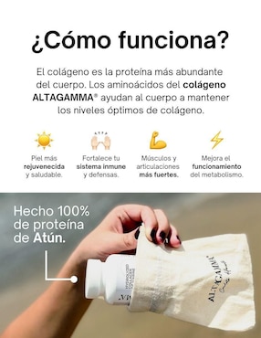 Colágeno Hidrolizado de Origen Marino Altagamma sabor pescado de 60 cápsulas