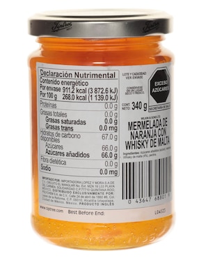 Mermelada de sabor naranja con whisky de malta Tiptree 340 g
