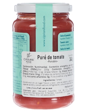 Salsa de pomodoro sabor jitomate Cipriani