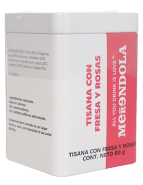 Tisana fresa y rosas en flores y frutas deshidratadas Merendola 80 g