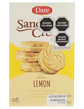 Galletas De Sabor Limón Dare Sandwich Creme