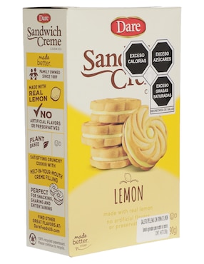 Galletas de limón Dare Sandwich Creme