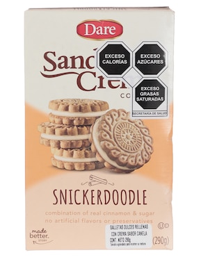 Galletas De Sabor Canela Dare Sandwich Creme