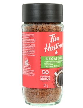 Café soluble sabor natural de Colombia Tim Hortons 100 g