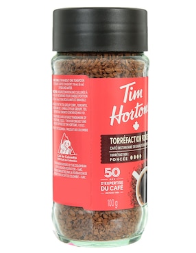 Café de grano sabor tostado de Colombia Tim Hortons Torréfaction Foncée 100 g