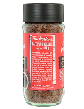 Café de grano sabor tostado de Colombia Tim Hortons Torréfaction Foncée 100 g