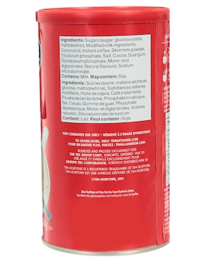 Café capuccino soluble sabor vainilla de México Tim Hortons 454 g