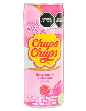 Agua Gasificada Chupa Chups Sabor Frambuesa