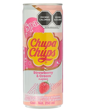 Agua Gasificada Chupa Chups Sabor Fresa