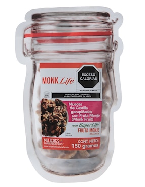 Nueces De Castilla Garapiñadas Con Fruta Monje Super Life 150 G