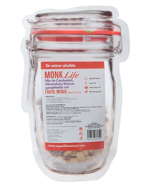 Mix de cacahuates, almendras y nueces garapiñadas con fruta monje Super Life 150 g