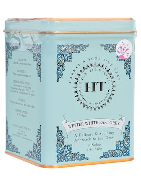Té sabor limón en sachet HT Winter White Earl Grey 40 g