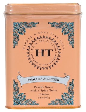 Té durazno y jengibre en sachet HT 40 g