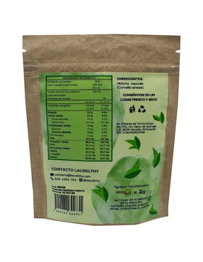 Bebida en polvo Matcha de origen Japonés Grado Premium Laurelthy 60 gr