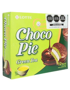 Galletas de matcha Lotte Choco Pie