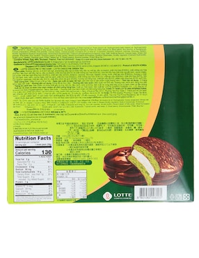 Galletas de matcha Lotte Choco Pie