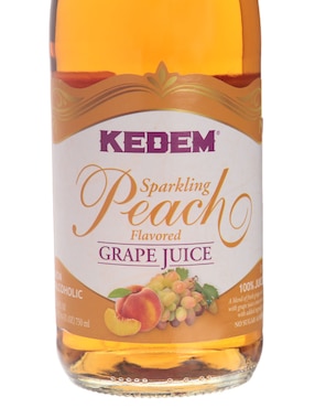 Jugo espumoso Sparkling Peach Flavored Kedem sabor uva 750 ml