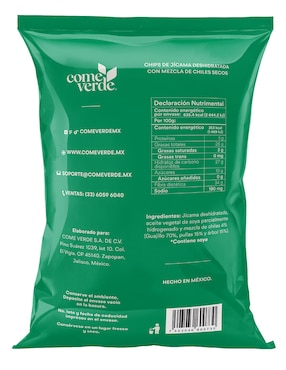 Chips de jícama Come Verde 180 g