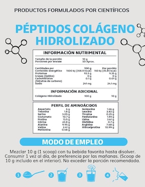 Péptidos de Colágeno Hidrolizado Puro Certificado 100% Pastoreo Libre Beyond Vitamins de 500 g