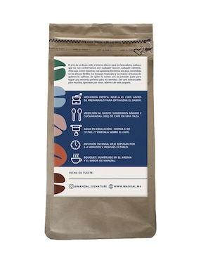 Café de grano sabor chocolate de Oaxaca Mandal Signature Miramar 750 g