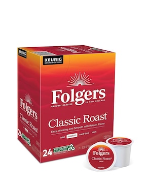 Cápsulas De Café Tostado Folgers Keurig 24 Cápsulas