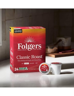 Cápsulas de café tostado Folgers Keurig 24 cápsulas