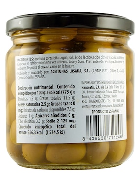 Conserva de aceitunas Losada