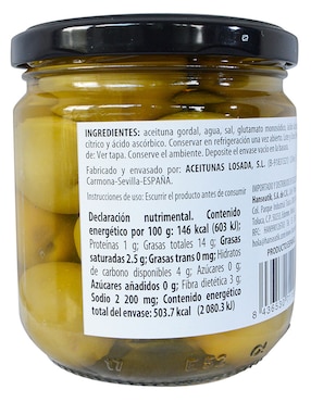 Conserva de aceitunas Losada