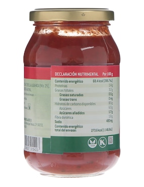 Salsa de tomate Rodolfi Con Albahaca Sugo con Basilico