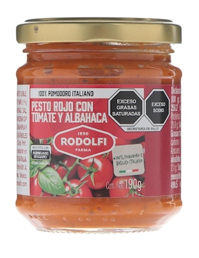 Salsa Pesto Sabor Tomate Y Albahaca Rodolfi