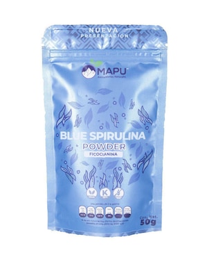 Bebida en polvo Blue Spirulina natural Mapu 50 g
