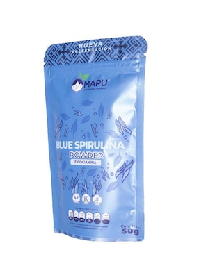 Bebida en polvo Blue Spirulina natural Mapu 50 g