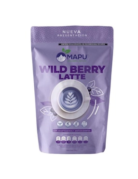 Bebida En Polvo Wild Berry Latte De Arándano Mapu 100 G