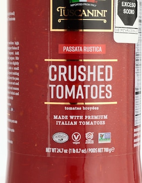 Pasta de tomate Tuscanini Crushed Tomatoes