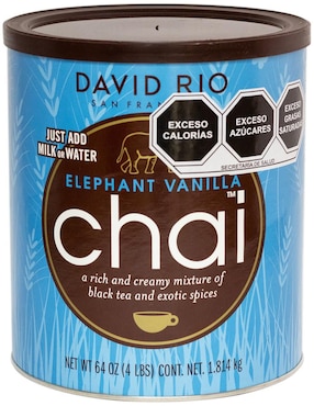 Bebida en polvo Elephant Vanilla de chai David Rio 1.814 kg