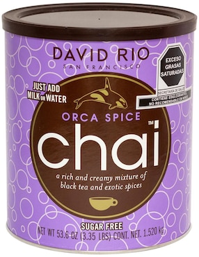 Bebida En Polvo Orca Spice Sin Azúcar De Chai David Rio 1.520 Kg