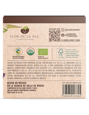 Té herbal en sachet Flor de la Paz 21.6 g
