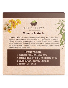Té herbal en sachet Flor de la Paz 21.6 g