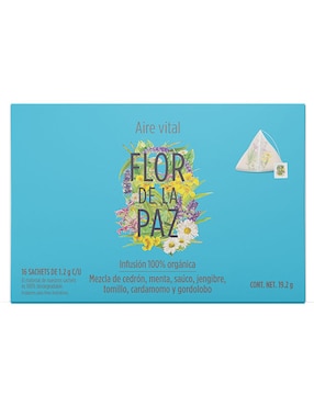 Té diferentes sabores en flores y frutas deshidratadas Flor de la paz 19.2 g